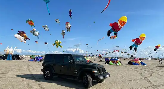 Jeep Tour Drachenfestival Rømø